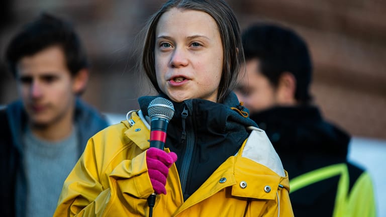 Greta Thunberg in Turin: Die junge Frau ist binnen eines Jahres zur Ikone der Klimaschutzbewegung geworden.