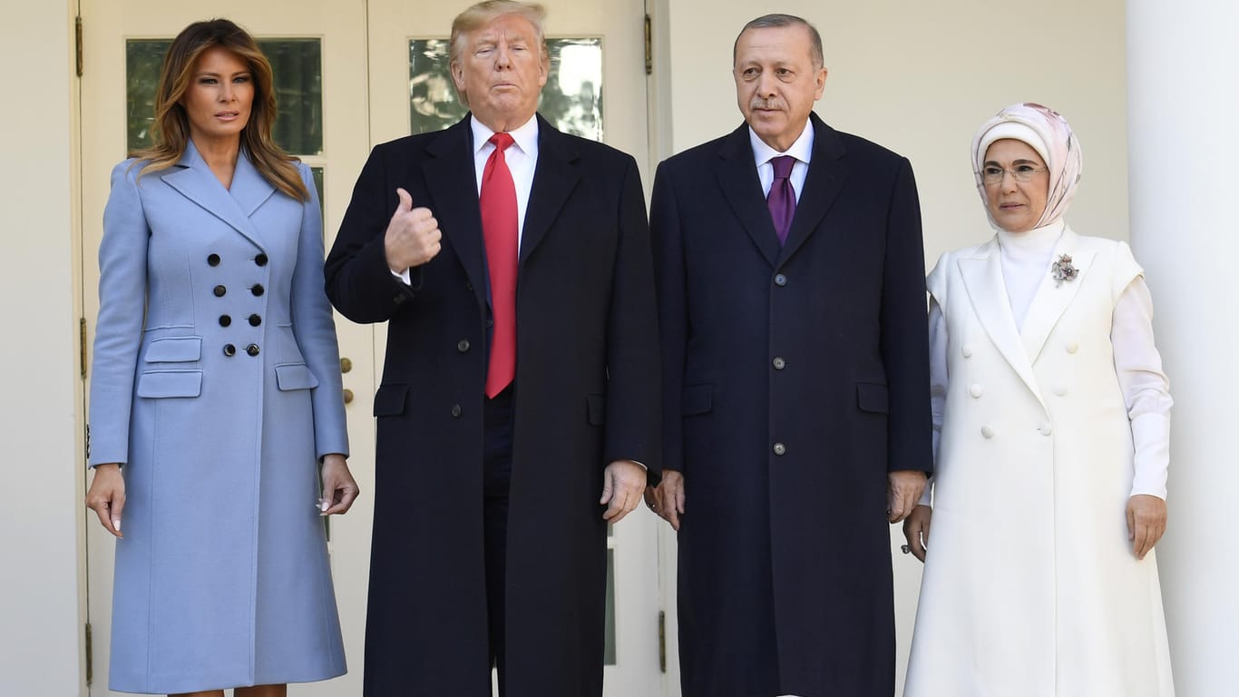US-Präsident Donald Trump und sein türkischer Amtskollege Recep Tayyip Erdogan bei einem Treffen in Washington.