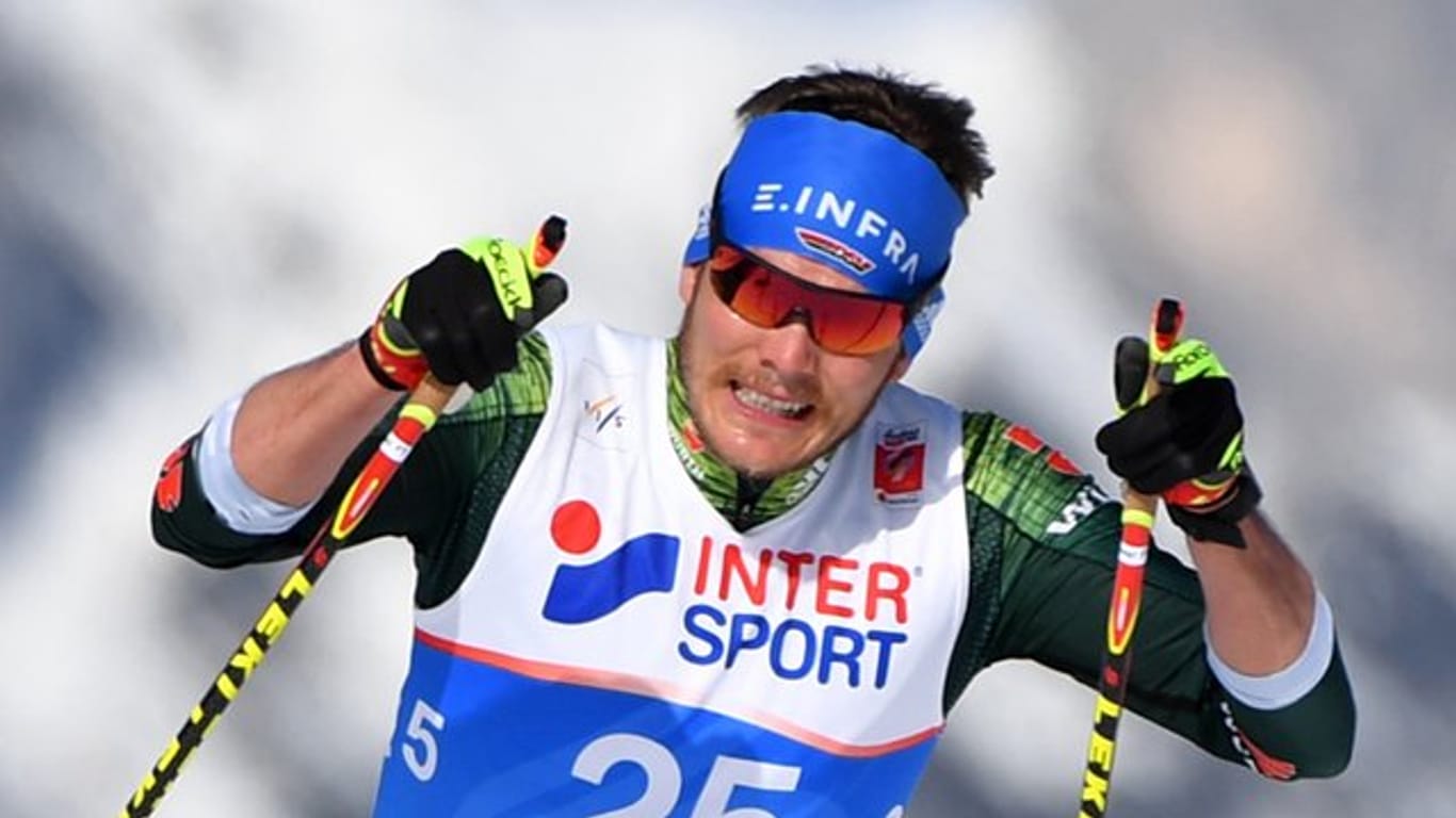 Skilangläufer Lucas Bögl erreichte über 15 Kilometer im freien Stil den neunten Rang.