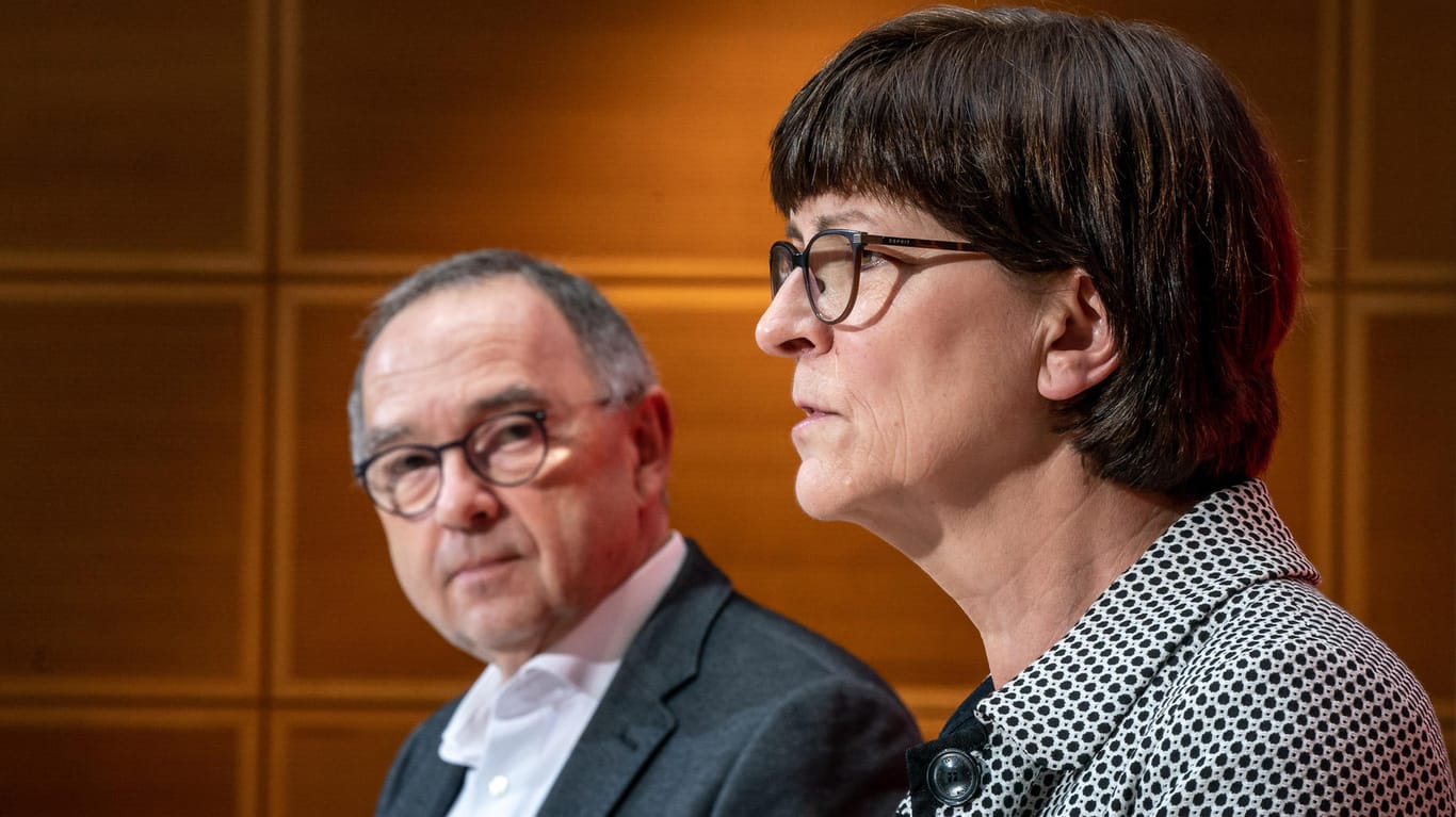 Norbert Walter-Borjans und Saskia Esken: Die SPD-Vorsitzenden wollen ein Investitionsprogramm.