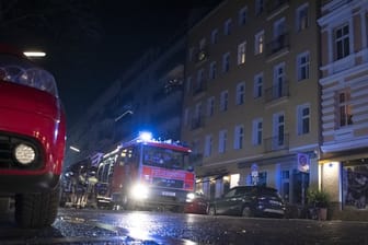 Feuerwehreinsatz in Berlin-Schöneberg.