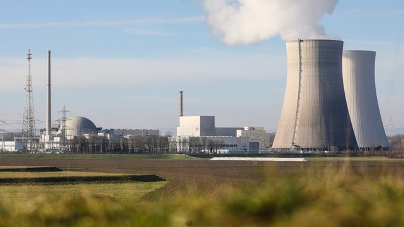 Das Foto zeigt das Kernkraftwerk Philippsburg wenige Tage vor der Abschaltung.