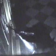 Einbruch im Grünen Gewölbe: Das Bild einer Überwachungskamera zeigt, wie einer der Einbrecher mit einer Axt eine Vitrine einschlägt.