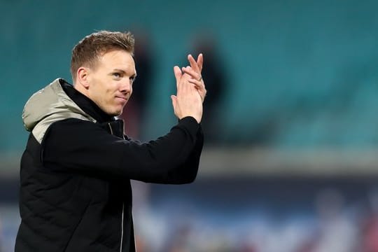 Trotz Tabellenspitze glaubt Leipzigs Trainer Julian Nagelsmann nicht an den Titel.