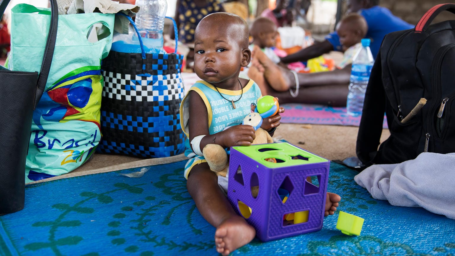 Ein Jahr und sieben Monate alt ist der kleine Junge aus Juba im Südsudan. Sein Name: Gift, das heißt Geschenk.