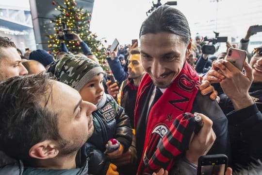 Der Held der Milan-Fans: Zlatan Ibrahimovic.