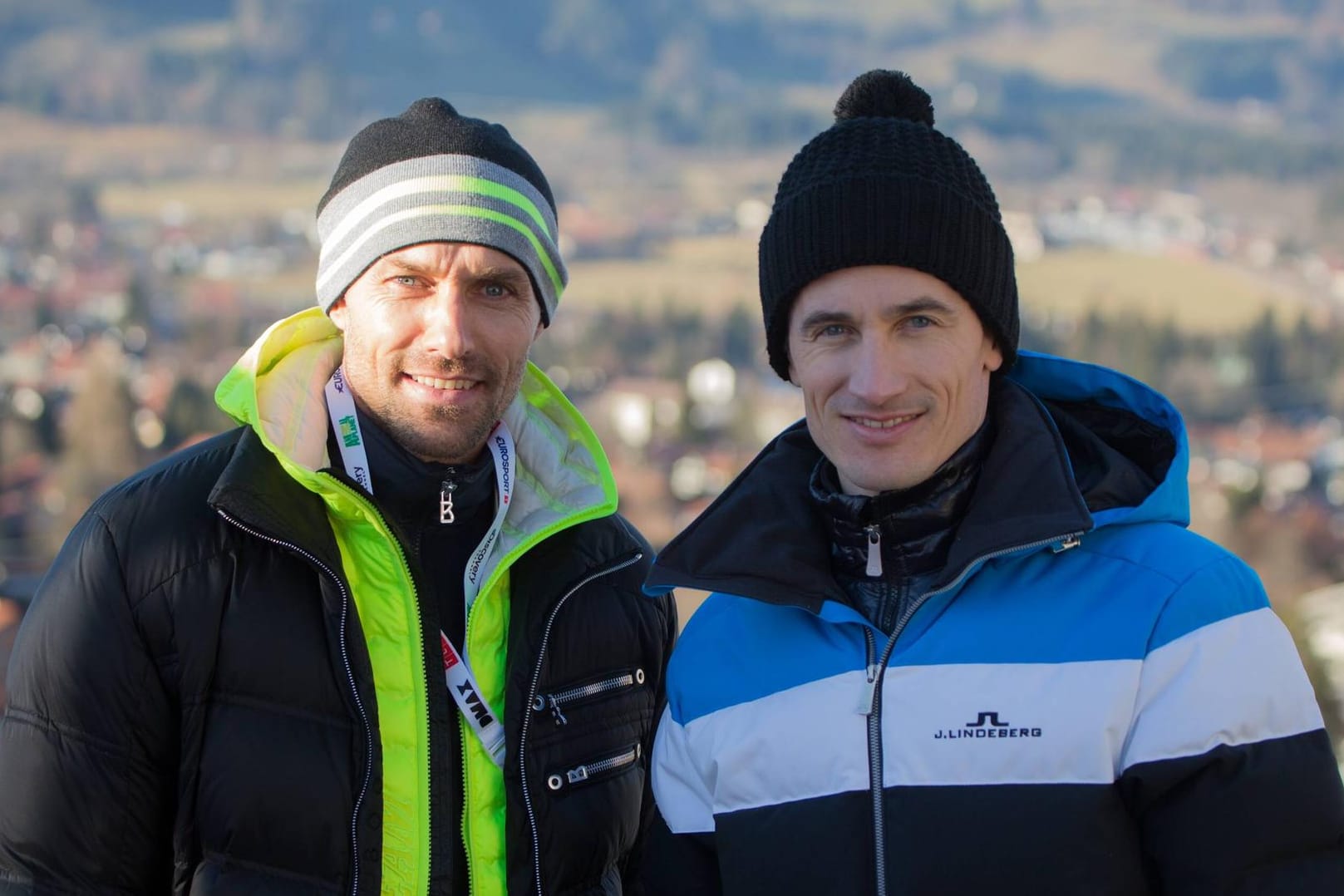 Prägten eine Ära des deutschen Skispringens: Sven Hannawald (l.) und Martin Schmitt (l.).