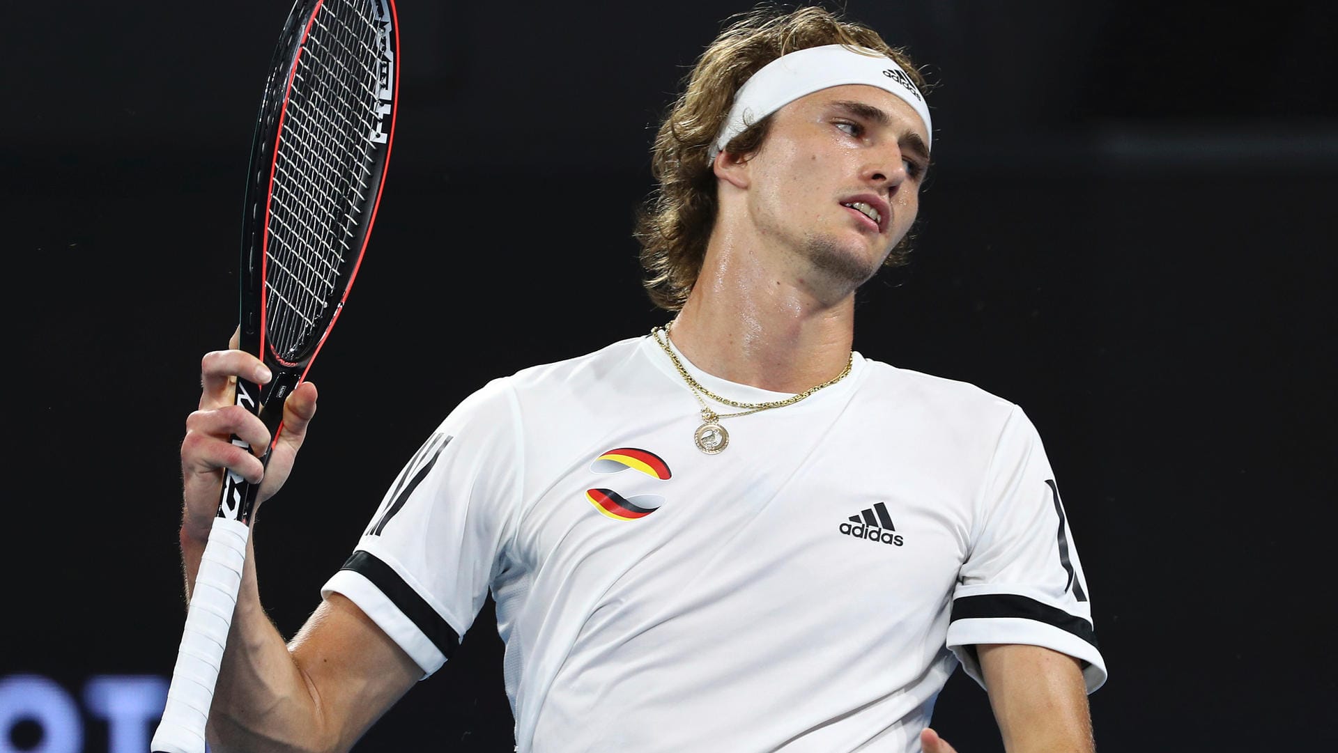 Die Nerven verloren: Alexander Zverev im Match gegen Stefanos Tsitsipas.