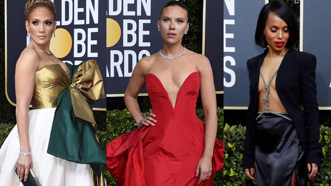 Stars bei den Golden Globes: Jennifer Lopez, Scarlett Johansson und Kerry Washington.