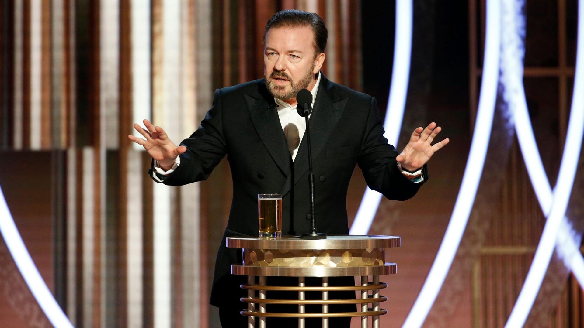 Ricky Gervais: Der Komiker moderierte die Gala der Golden Globes zum fünften Mal.