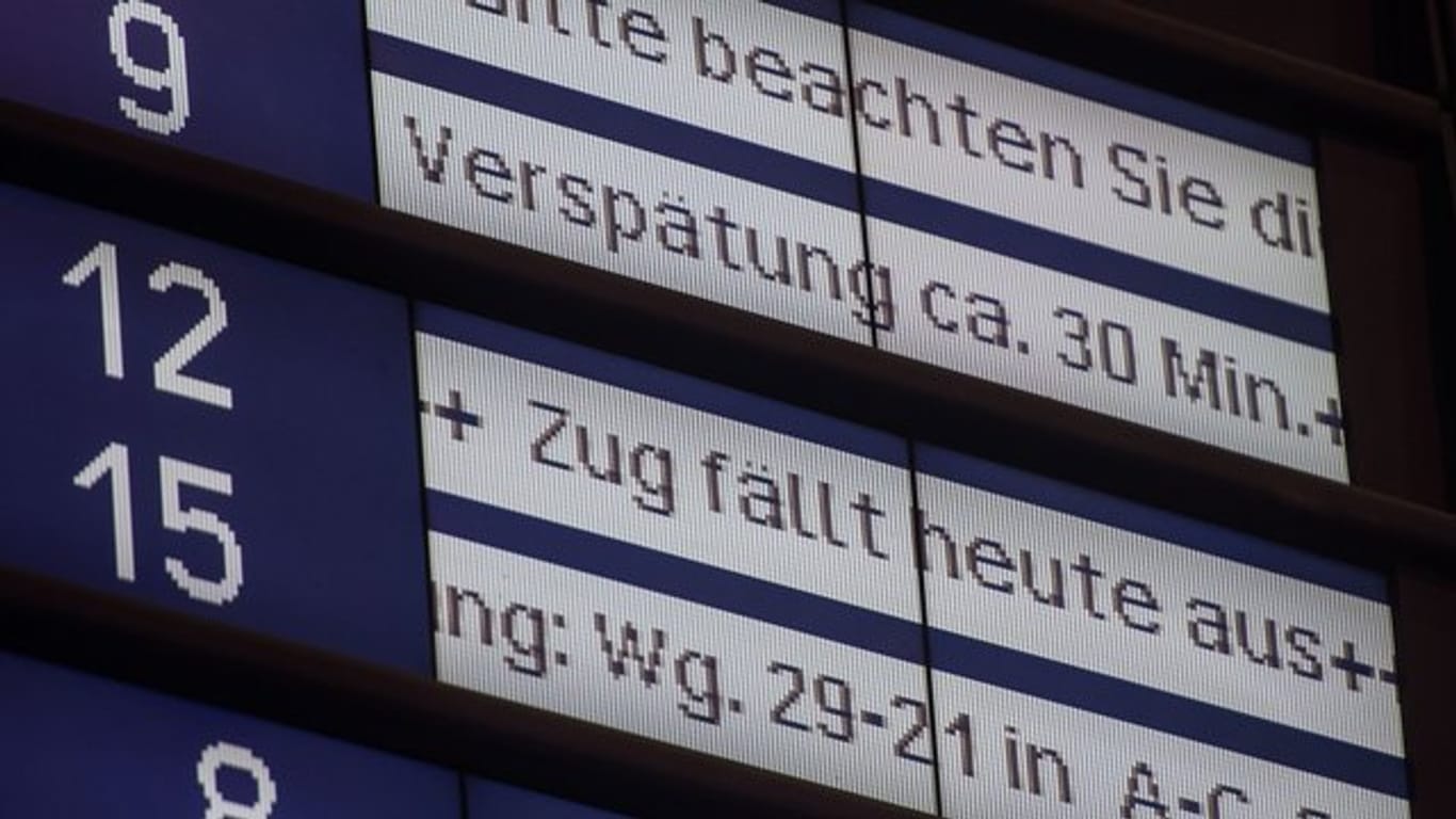 Zugausfälle und Verspätungen am Stuttgarter Hauptbahnhof.