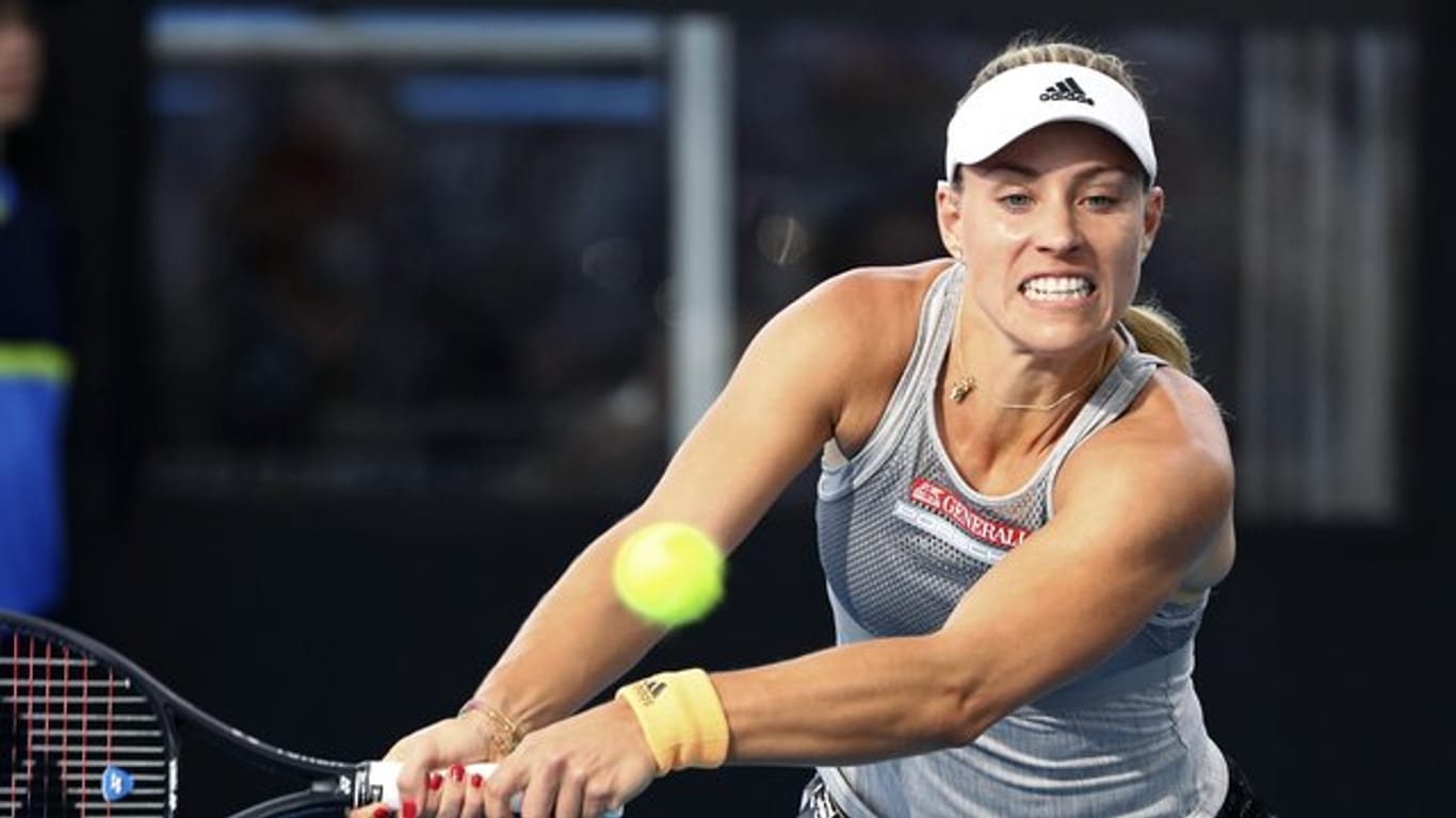 Angelique Kerber erhielt einen Dämpfer in der Vorbereitung auf die Australian Open.