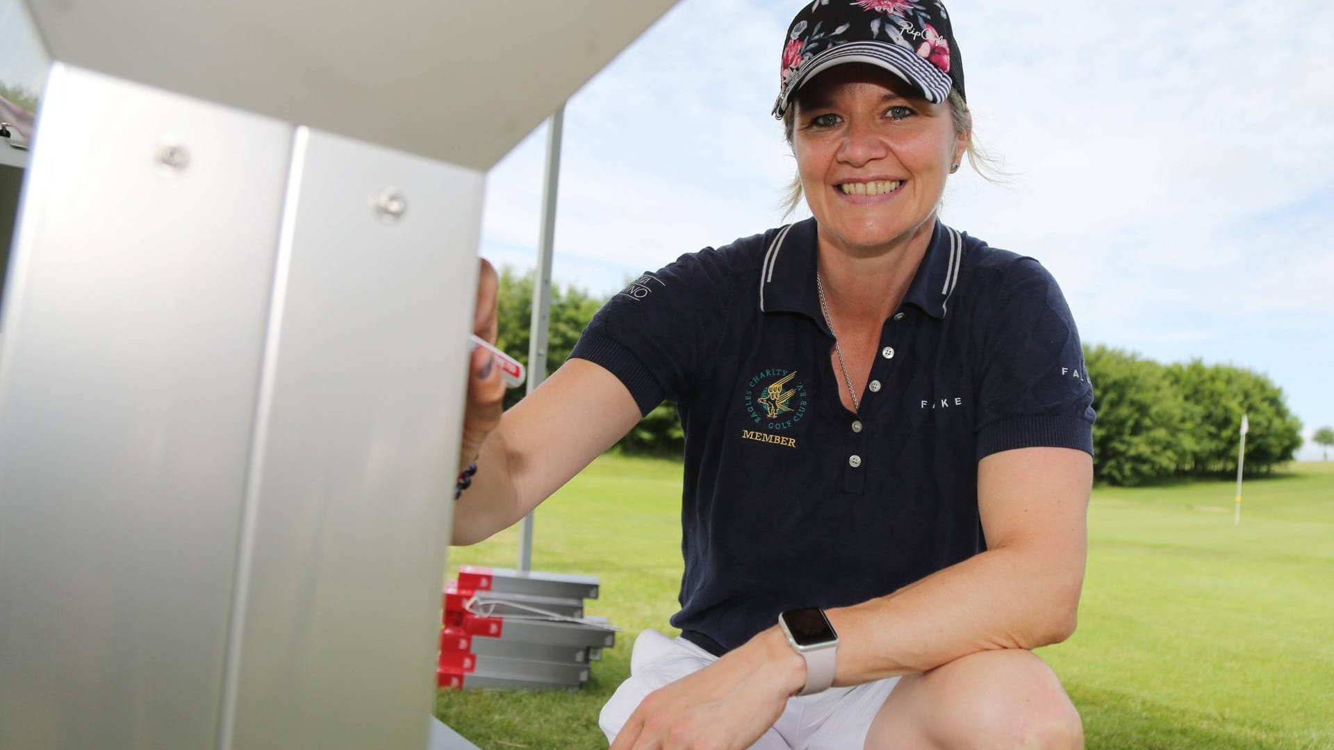 Sandra Kiriasis: Hier bei einer Golfsportveranstaltung in Mühlberg