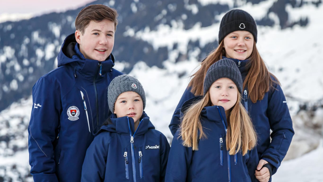 Die Kronprinzenkinder: Prinz Vincent, Prinzessin Josephine, Prinz Christian und Prinzessin Isabella besuchen in den kommenden Wochen eine Schule in der Schweiz.