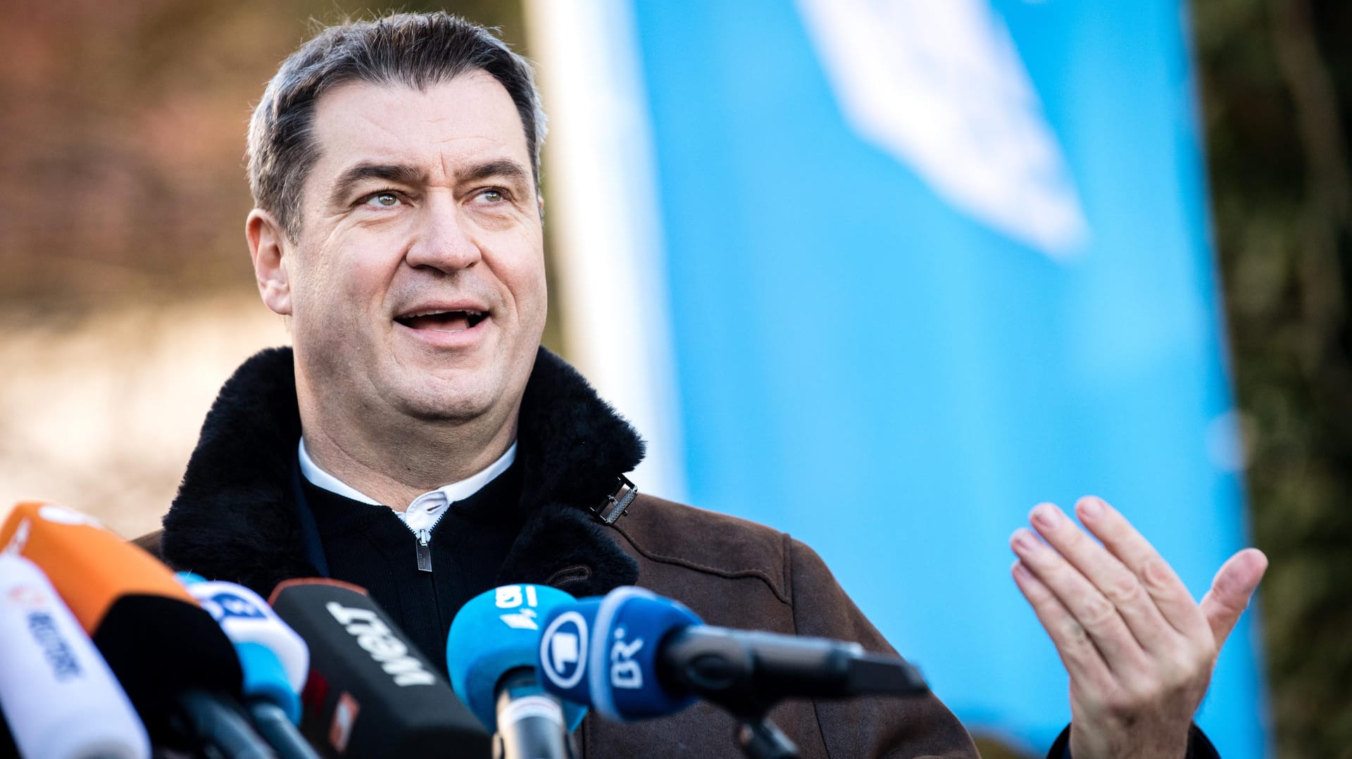 Markus Söder: Der CSU-Parteivorsitzende und Ministerpräsident von Bayern hat die Zusammensetzung der Regierung infrage gestellt. Markus Söder: Der CSU-Parteivorsitzende und Ministerpräsident von Bayern hat die Zusammensetzung der Regierung infrage gestellt.