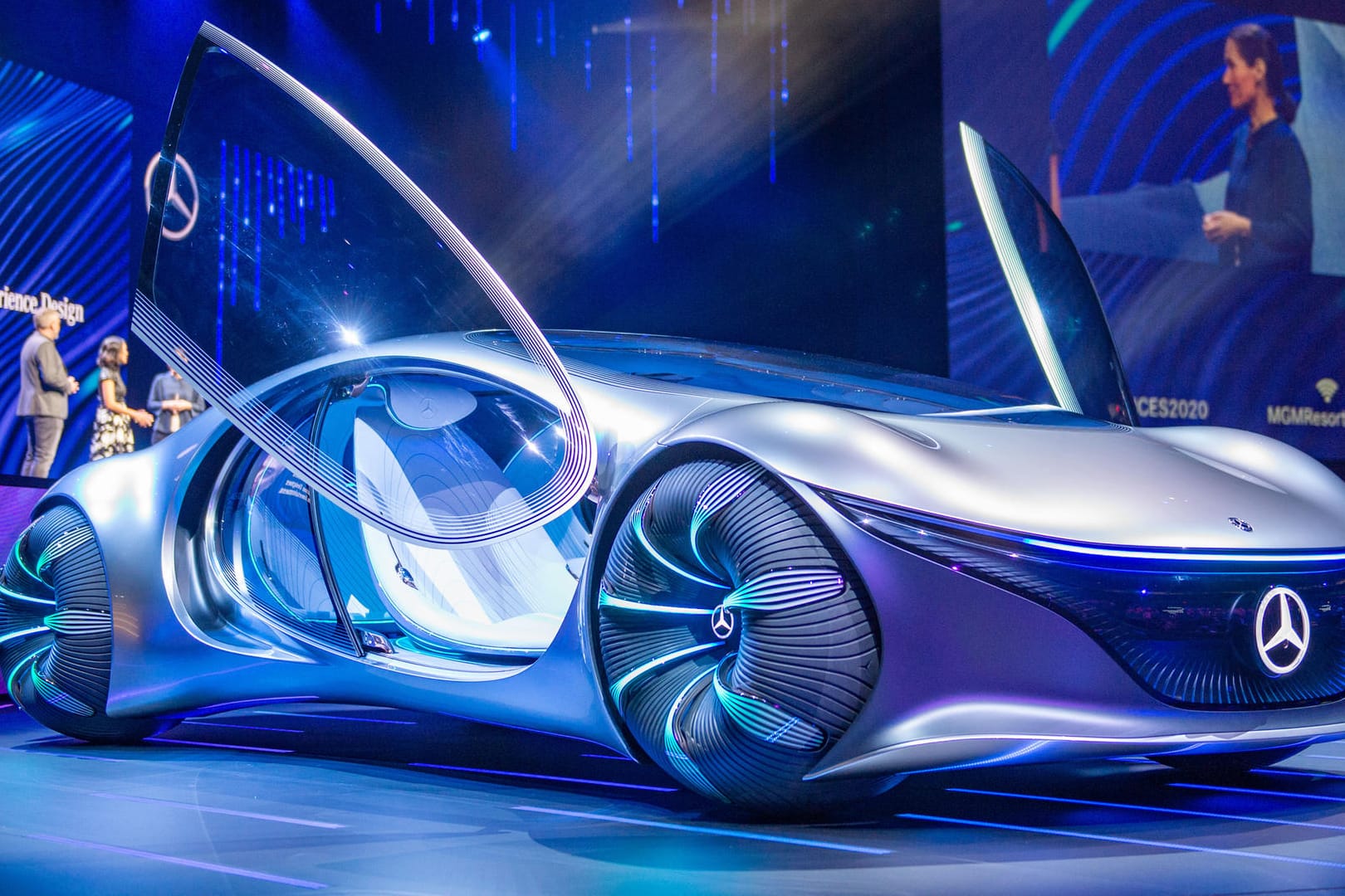Das Konzeptfahrzeug "Vision AVTR": Daimler entwickelte das Auto nach dem Vorbild des Films "Avatar".