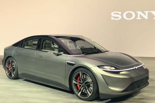 E-Auto von Sony: Mit diesem Prototypen überraschten die Japaner auf der Technikmesse CES.
