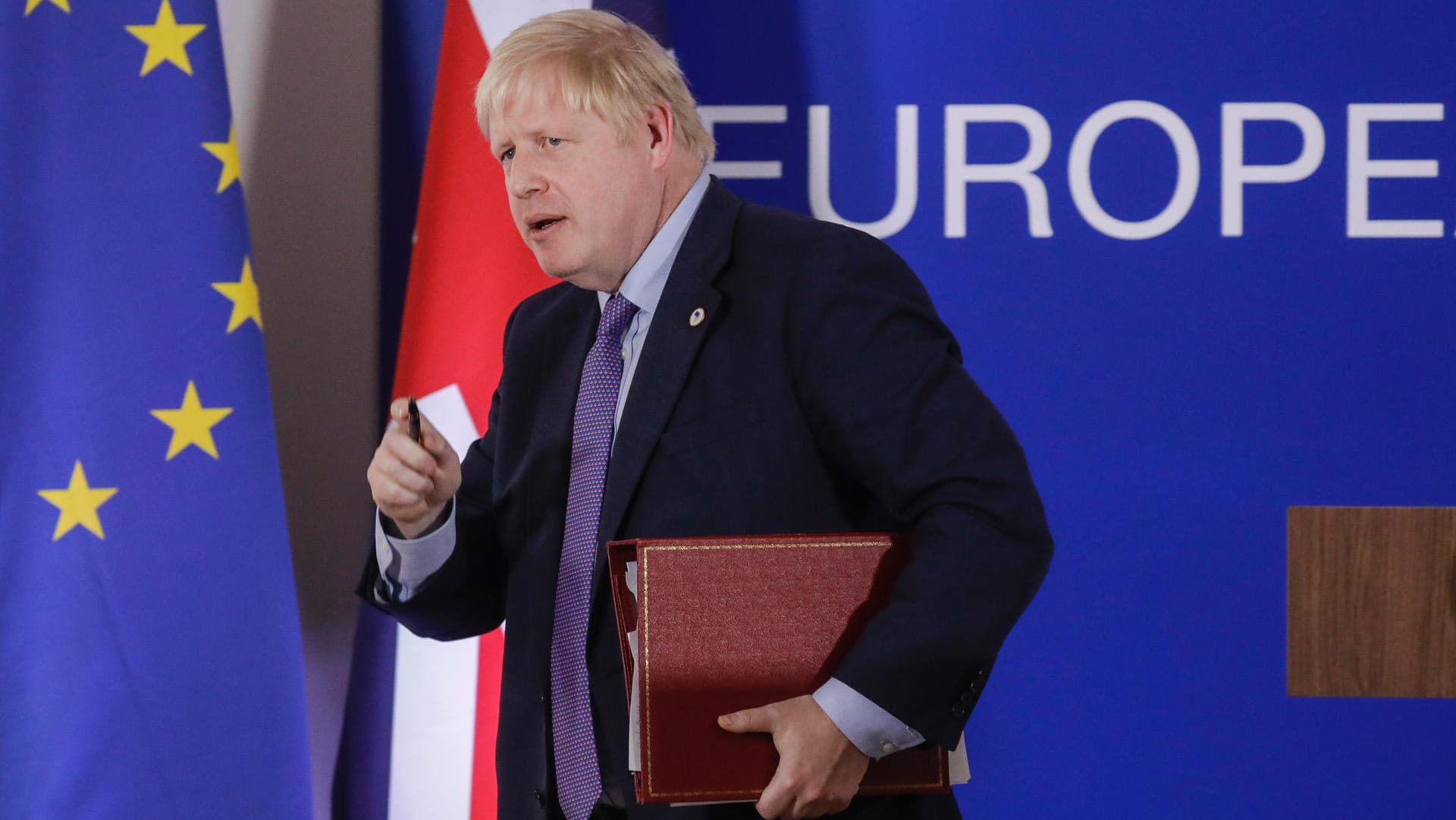 Boris Johnson 2019 in Brüssel: In diesem Jahr stehen ihm harte und wegweisende Verhandlungen mit der EU bevor.