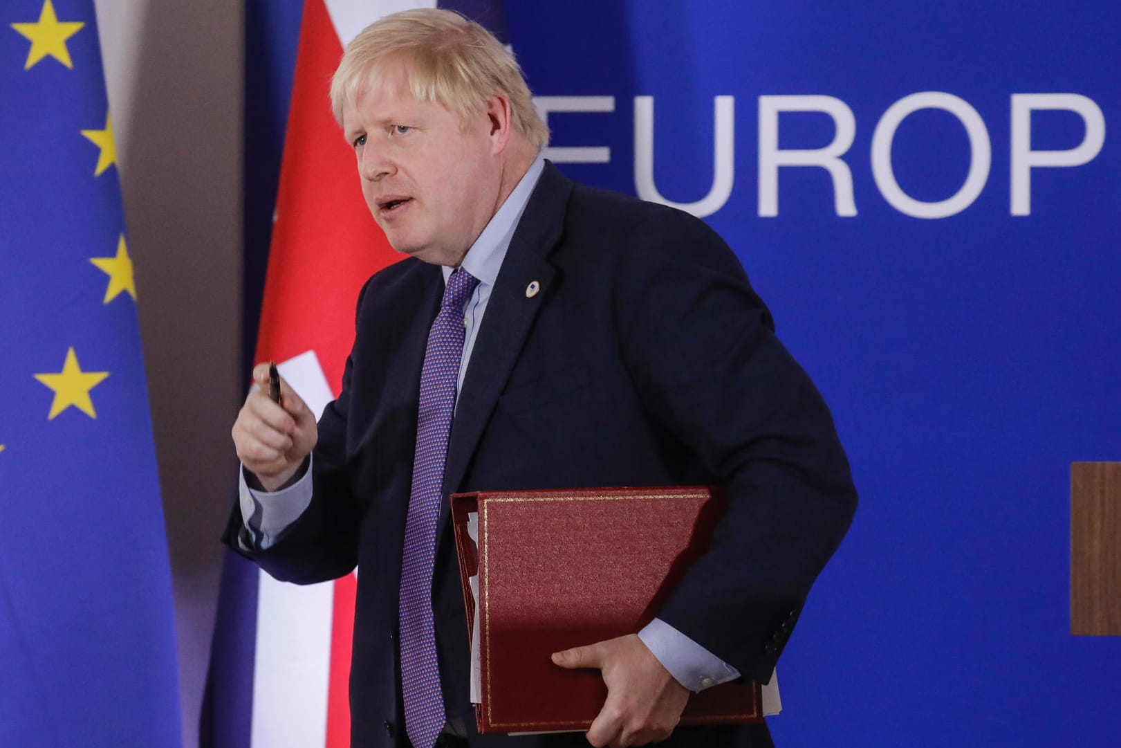 Boris Johnson 2019 in Brüssel: In diesem Jahr stehen ihm harte und wegweisende Verhandlungen mit der EU bevor.