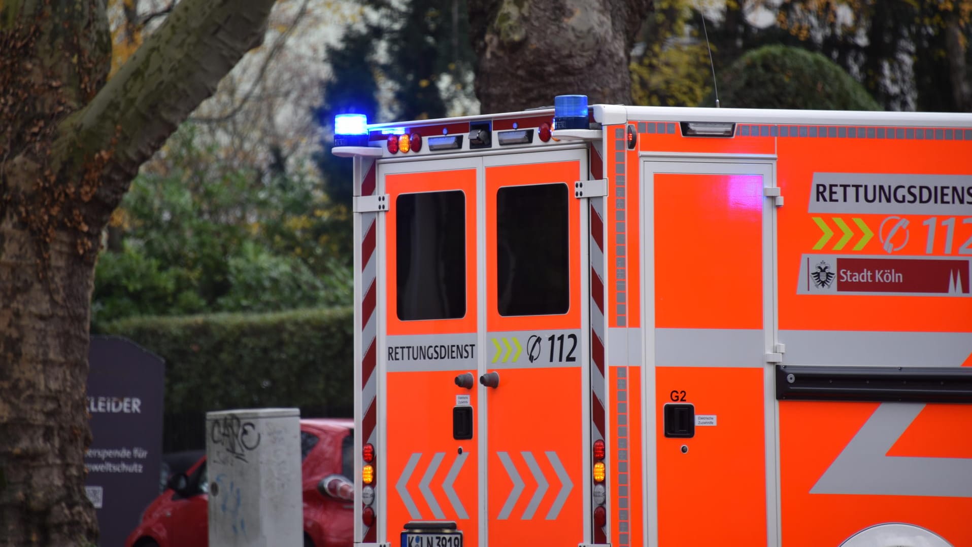 Ein Rettungswagen: Der Rentner kam mit leichten Verletzungen davon. (Symbolbild)