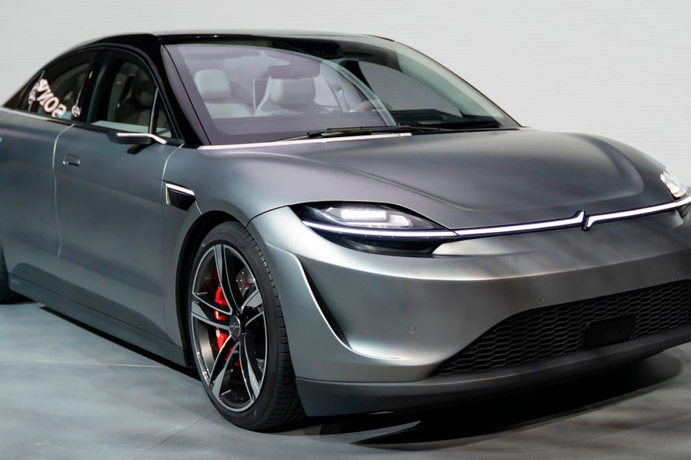 Konzeptauto von Sony: Der Prototyp eines autonomen Elektrofahrzeugs von Sony wird auf der Technikmesse CES vorgestellt.