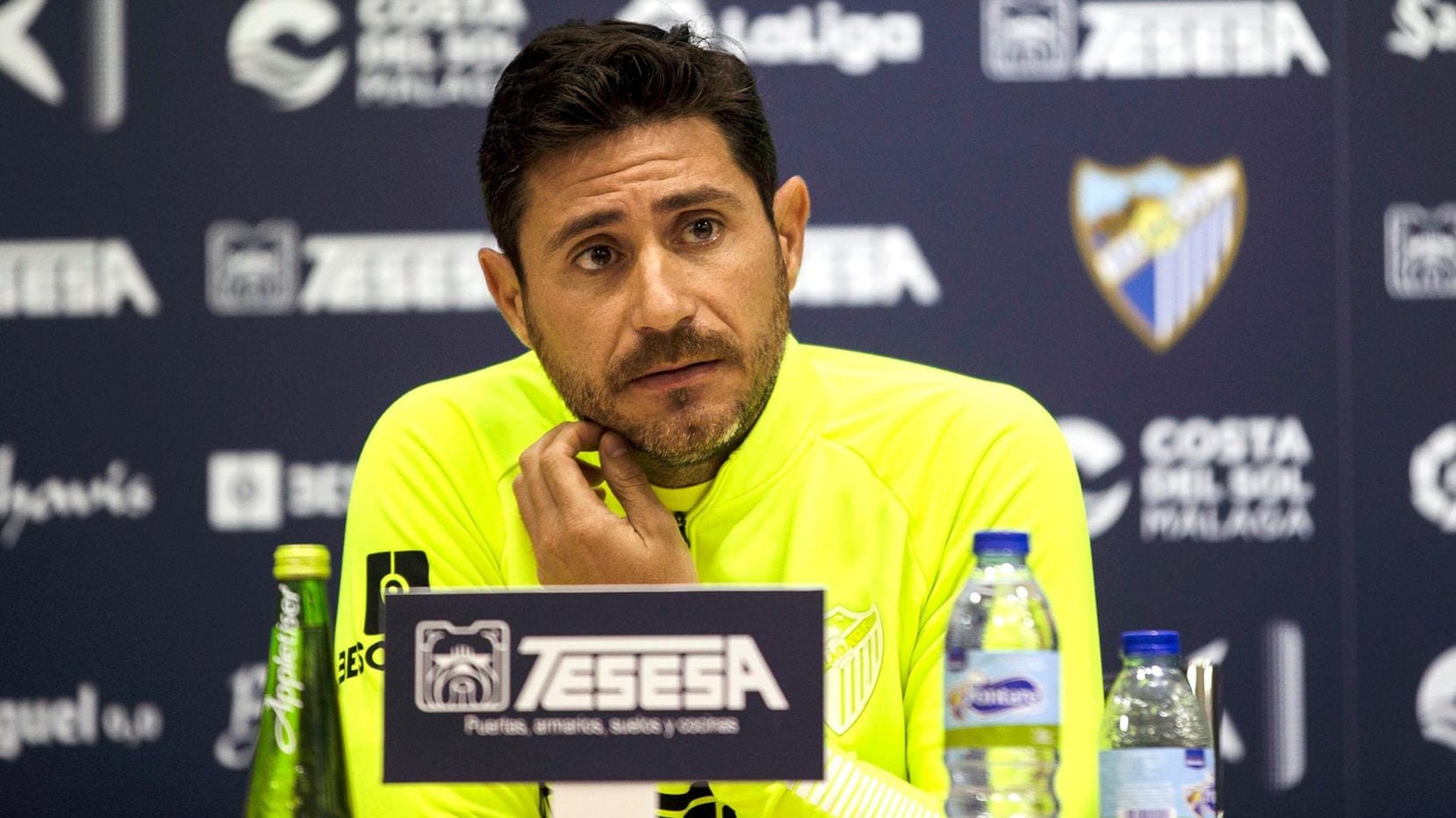 Vom FC Malaga freigestellt: Trainer Victor Sanchez del Amo Vom FC Malaga freigestellt: Trainer Victor Sanchez del Amo