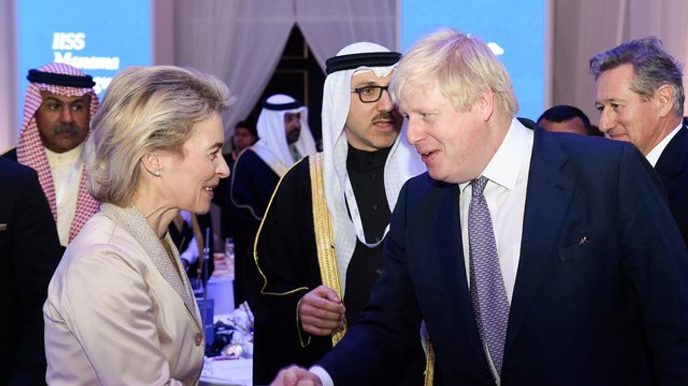 Der Austritt Großbritanniens aus der Europäischen Union ist das Thema, wenn EU-Kommissionspräsidentin Ursula von der Leyen den britischen Premierminister Boris Johnson in London trifft.