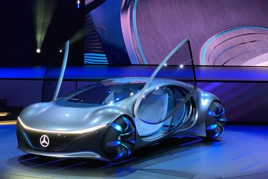 Hollywood-Traum oder ferne Realität? Die Studie Vision AVTR auf dem CES-Stand von Mercedes.