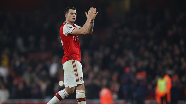 Granit Xhaka spielt unter dem neuen Arsenal-Trainer Mikel Arteta wieder eine große Rolle. Granit Xhaka spielt unter dem neuen Arsenal-Trainer Mikel Arteta wieder eine große Rolle.