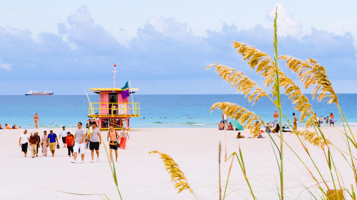 Miami Beach: Die Insel liegt direkt vor der US-amerikanischen Metropole Miami.