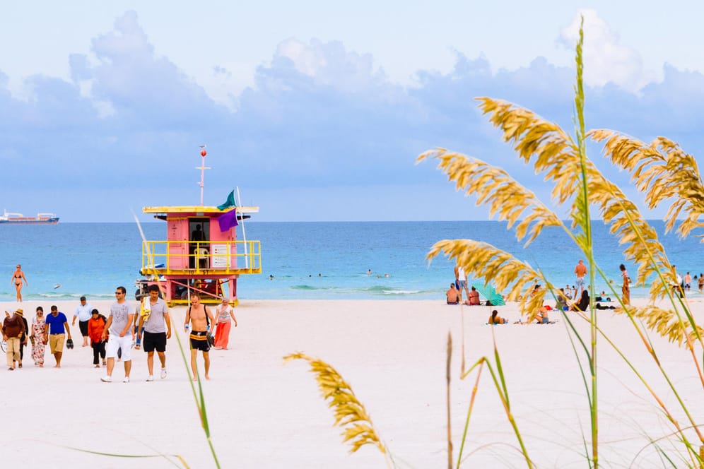 Miami Beach: Die Insel liegt direkt vor der US-amerikanischen Metropole Miami.