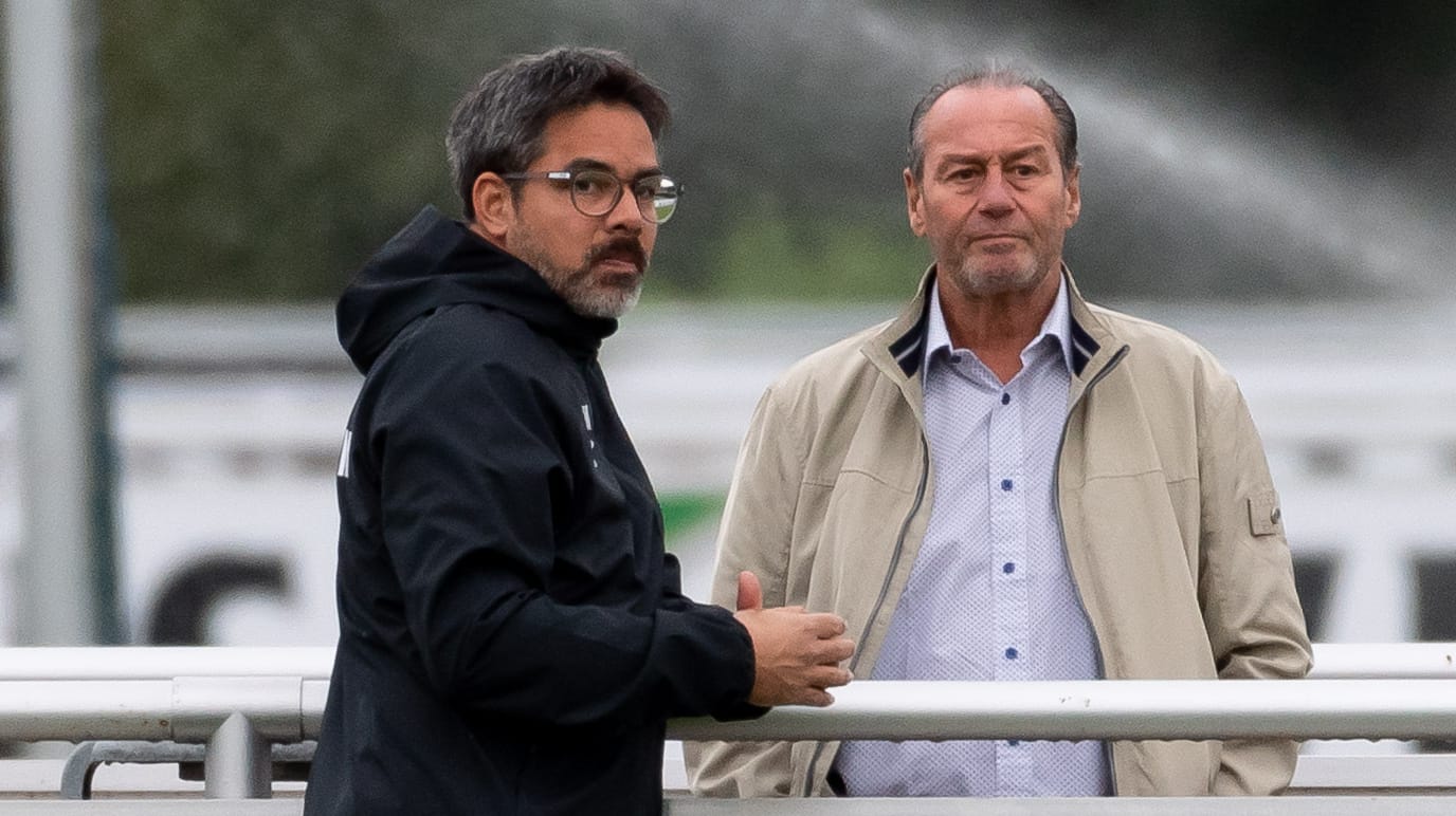 David Wagner (li.): Der Ex-Spieler sucht noch heute den Rat seines früheren Trainers Huub Stevens.