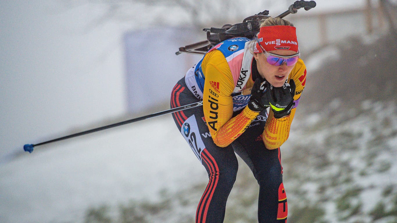 Lief im Sprint in Oberhof auf Rang zwei: Biathletin Denise Herrmann.