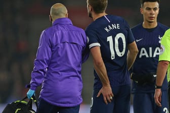 Da ist es passiert: Harry Kane verletzte sich gegen Southampton am Oberschenkel