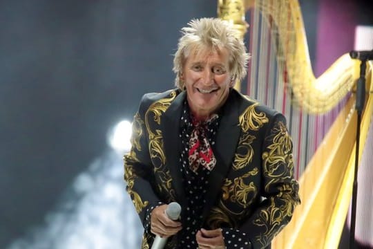 Rod Stewart in der Boardwalk Hall in Atlantic City.