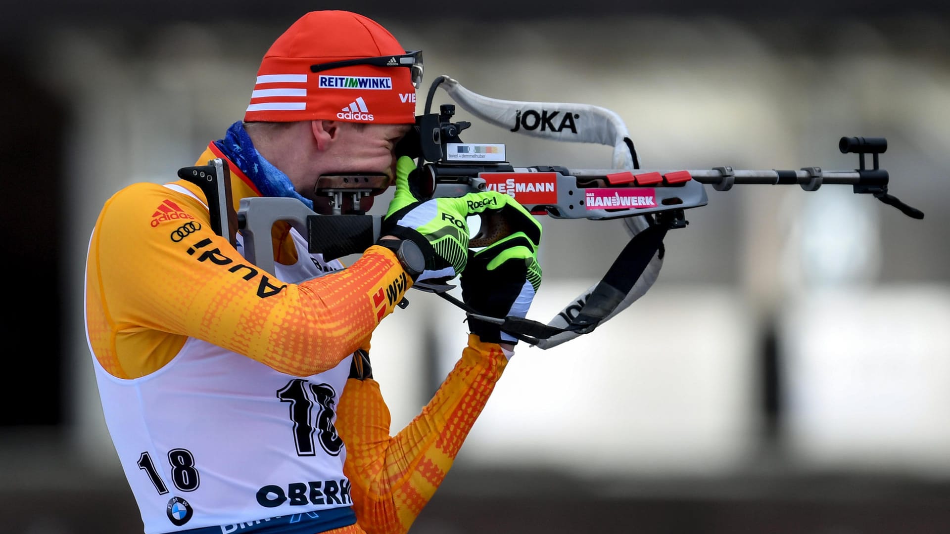 Schoss nur einmal daneben: Johannes Kühn wurde Dritter im Sprint von Oberhof.