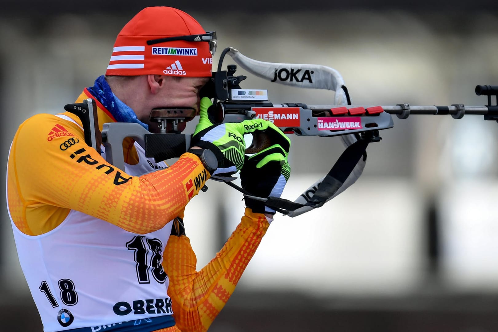 Schoss nur einmal daneben: Johannes Kühn wurde Dritter im Sprint von Oberhof.