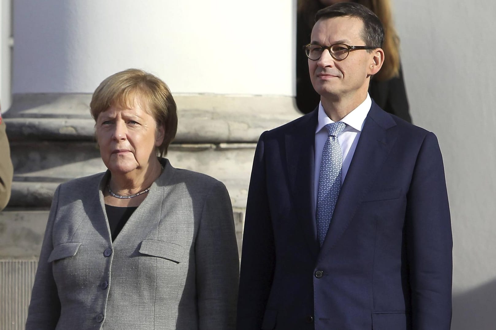 Angela Merkel und Polens Premier Mateusz Morawiecki bei einem Besuch der Kanzlerin in Warschau.