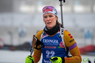 Schlussläuferin der deutschen Staffel: Denise Herrmann.