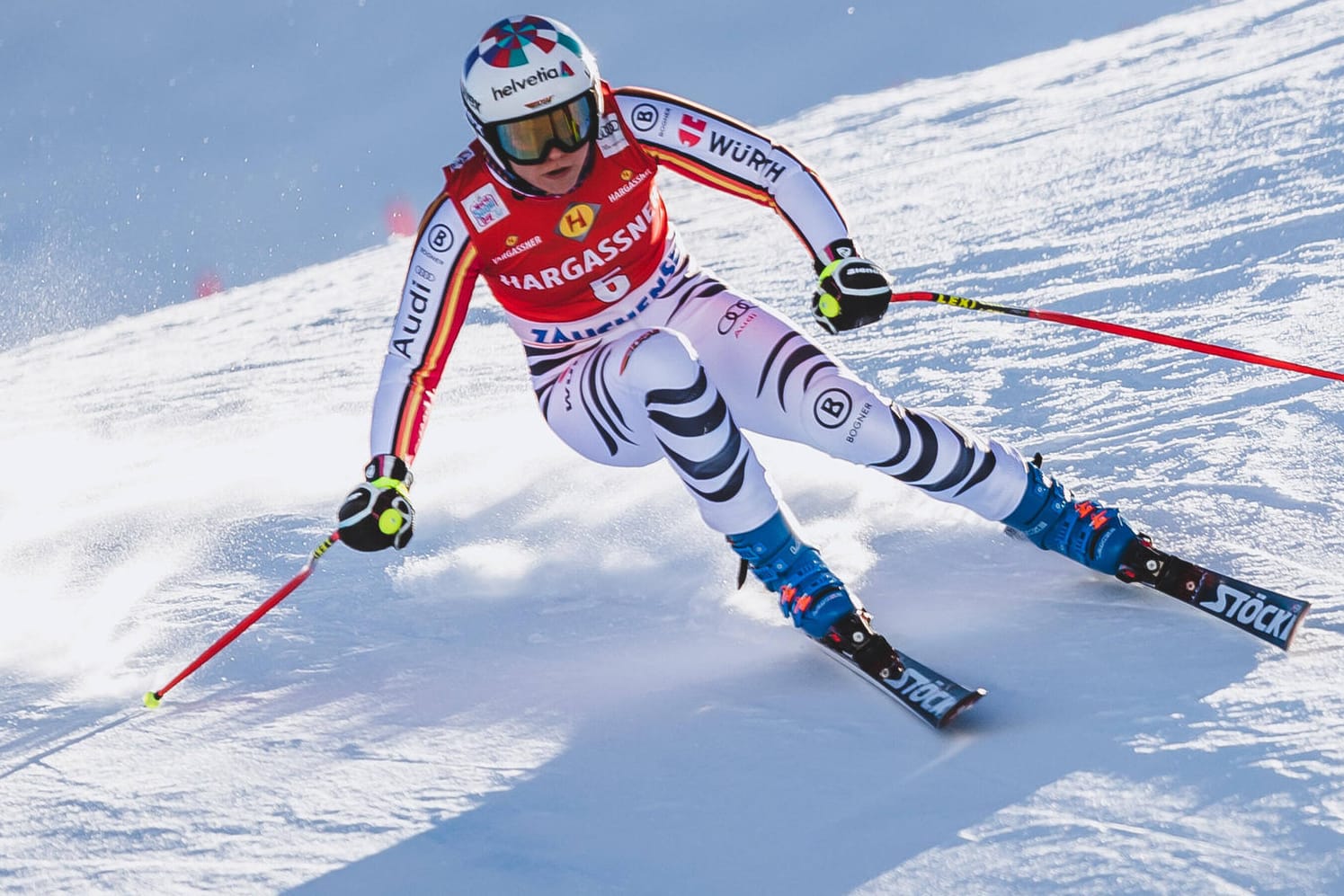 Glücklos: Viktoria Rebensburg auf der Piste in Altenmarkt.