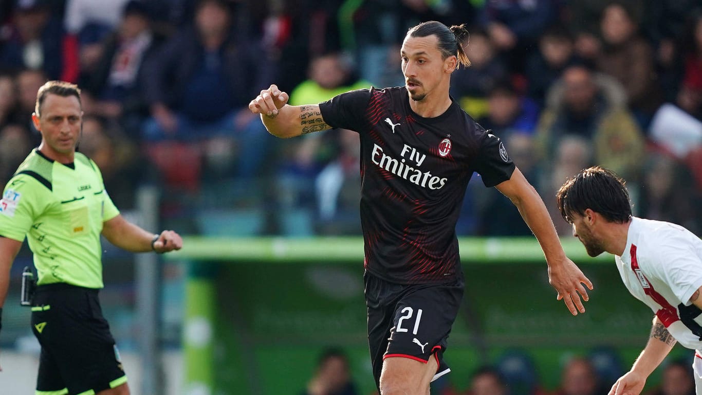 Zlatan Ibrahimovic: Der schwedische Superstar trifft gegen Cagliari erstmals wieder für Mailand.