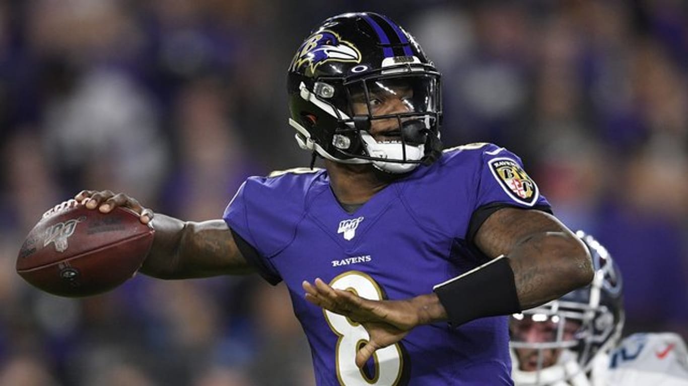 Hat mit den Baltimore Ravens das NFL-Halbfinale verpasst: Lamar Jackson.