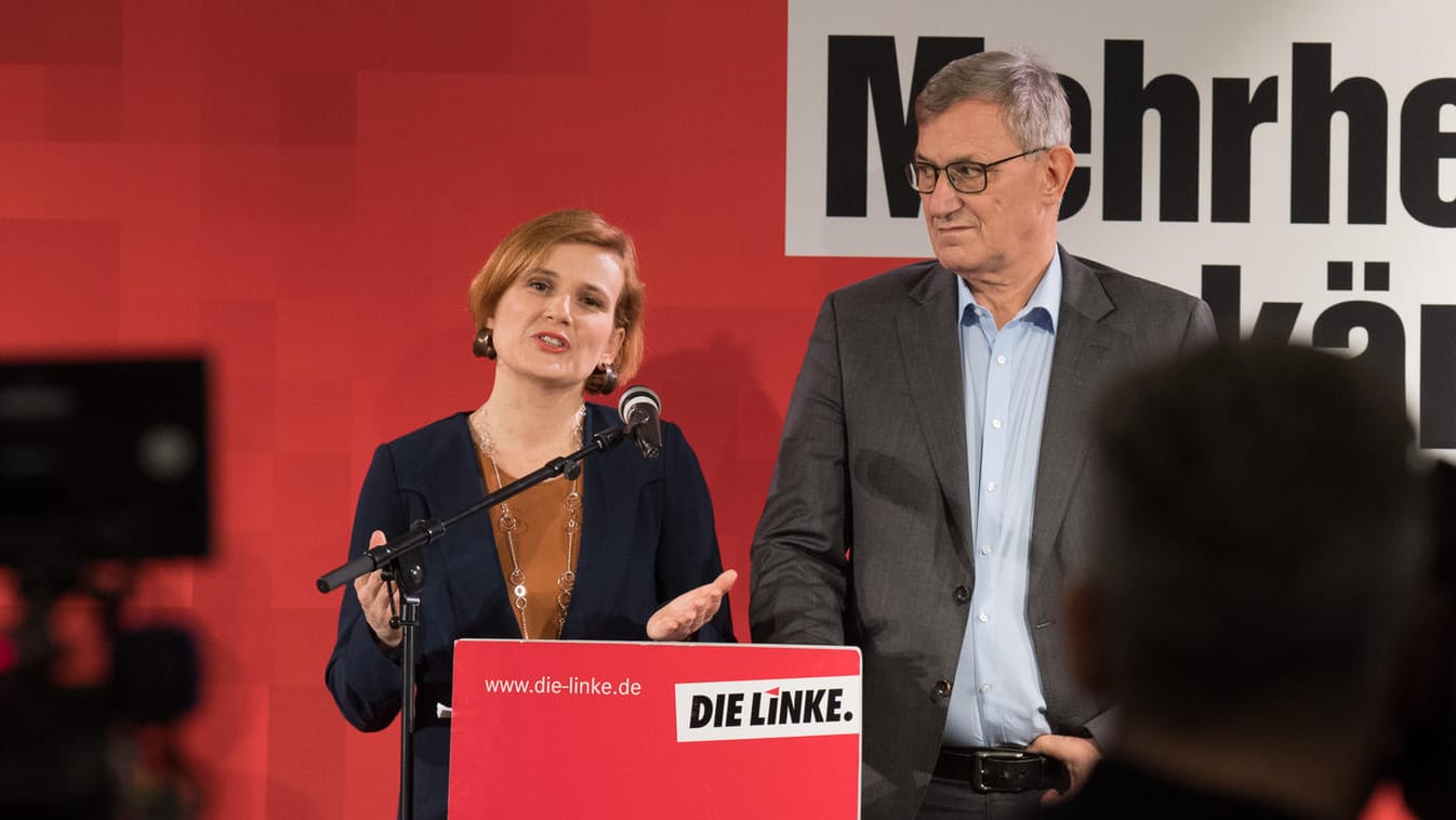 Wollen "soziale Mehrheiten erkämpfen": Katja Kipping und Bernd Riexinger, Vorsitzende der Partei Die Linke. Wollen "soziale Mehrheiten erkämpfen": Katja Kipping und Bernd Riexinger, Vorsitzende der Partei Die Linke.