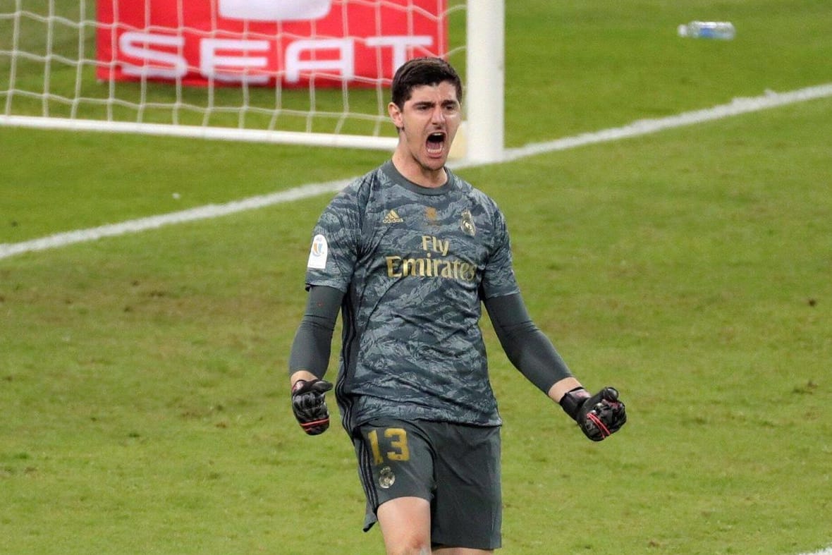 Thibaut Courtois: Reals Schlussmann krönte sich im Elfmeterschießen zum Held des Abends.