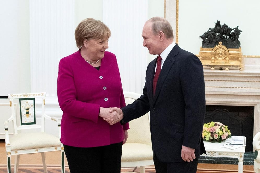 Merkel bei Putin im Kreml: "Wir tun gut daran, zu schauen, wo wir Gemeinsamkeiten haben."