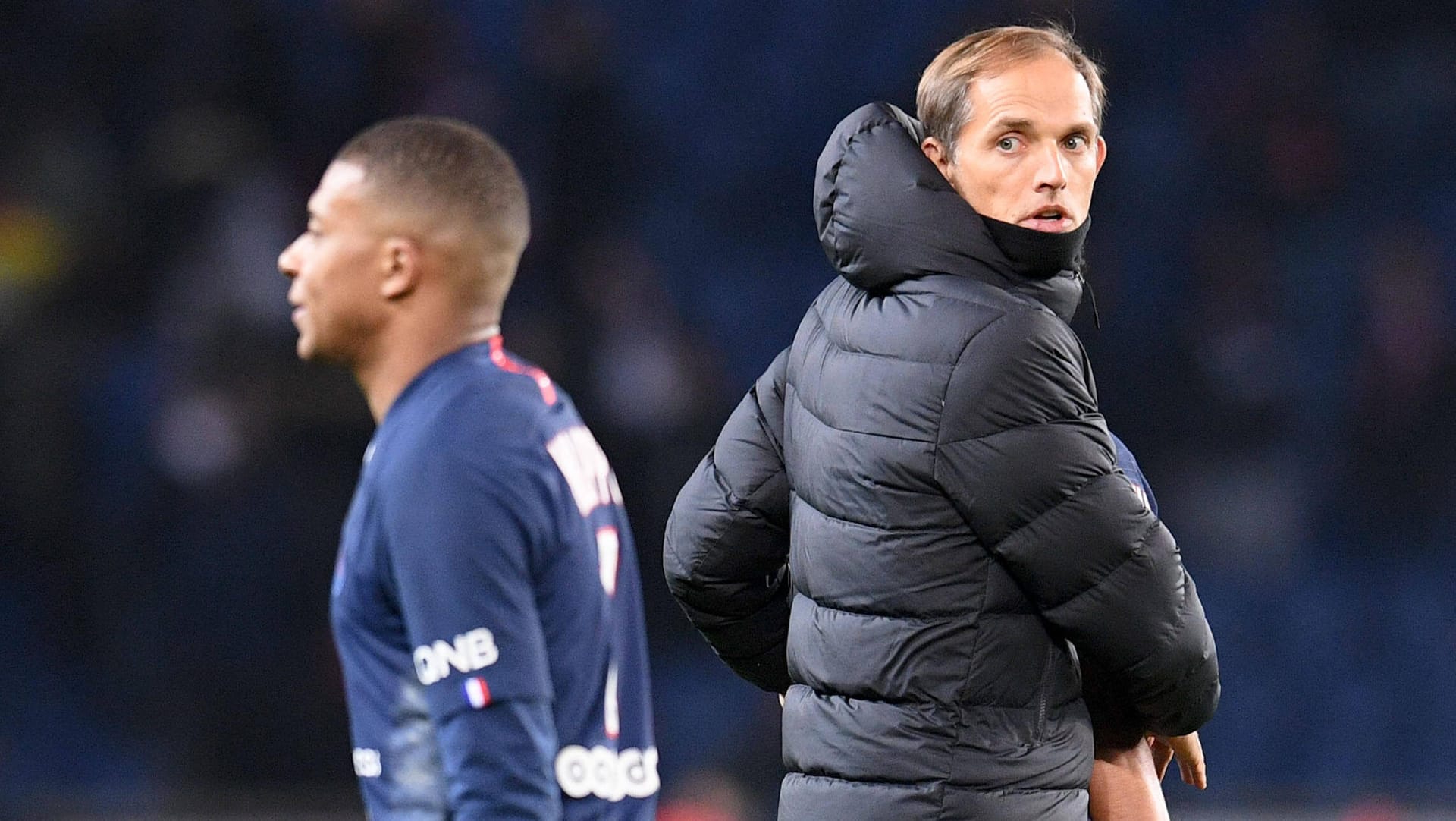 Thomas Tuchel (r.): Trotz des verpassten Siegs ist der deutsche Trainer mit Paris immer noch auf Titelkurs. Thomas Tuchel (r.): Trotz des verpassten Siegs ist der deutsche Trainer mit Paris immer noch auf Titelkurs.