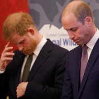 Prinz Harry und Prinz William im Jahr 2018 (Archivbild): Das Verhältnis der beiden Royals gilt schon länger als belastet.