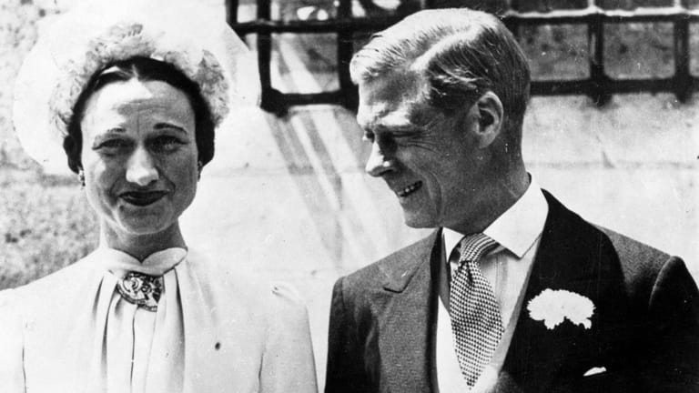 Das Hochzeitsbild des abgedankten Königs Edward VIII mit Wallis Simpson.