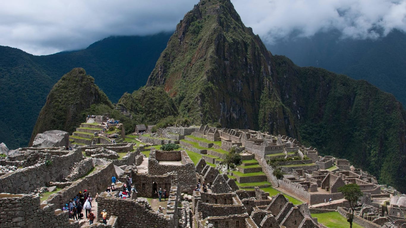 Die Inka-Ruinen von Machu Picchu: Die Inkastadt wurde im 15. Jahrhundert erbaut.