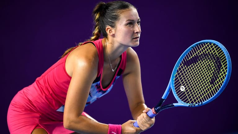Dalila Jakupovic: Die Slowening (hier bei einem Turnier in China 2019) musste aufgeben.